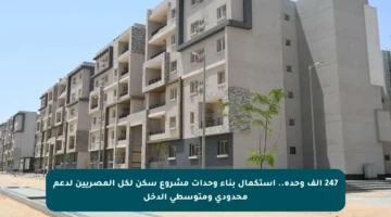 247 ألف وحدة.. استكمال بناء وحدات مشروع سكن لكل المصريين لدعم محدودي ومتوسطي الدخل